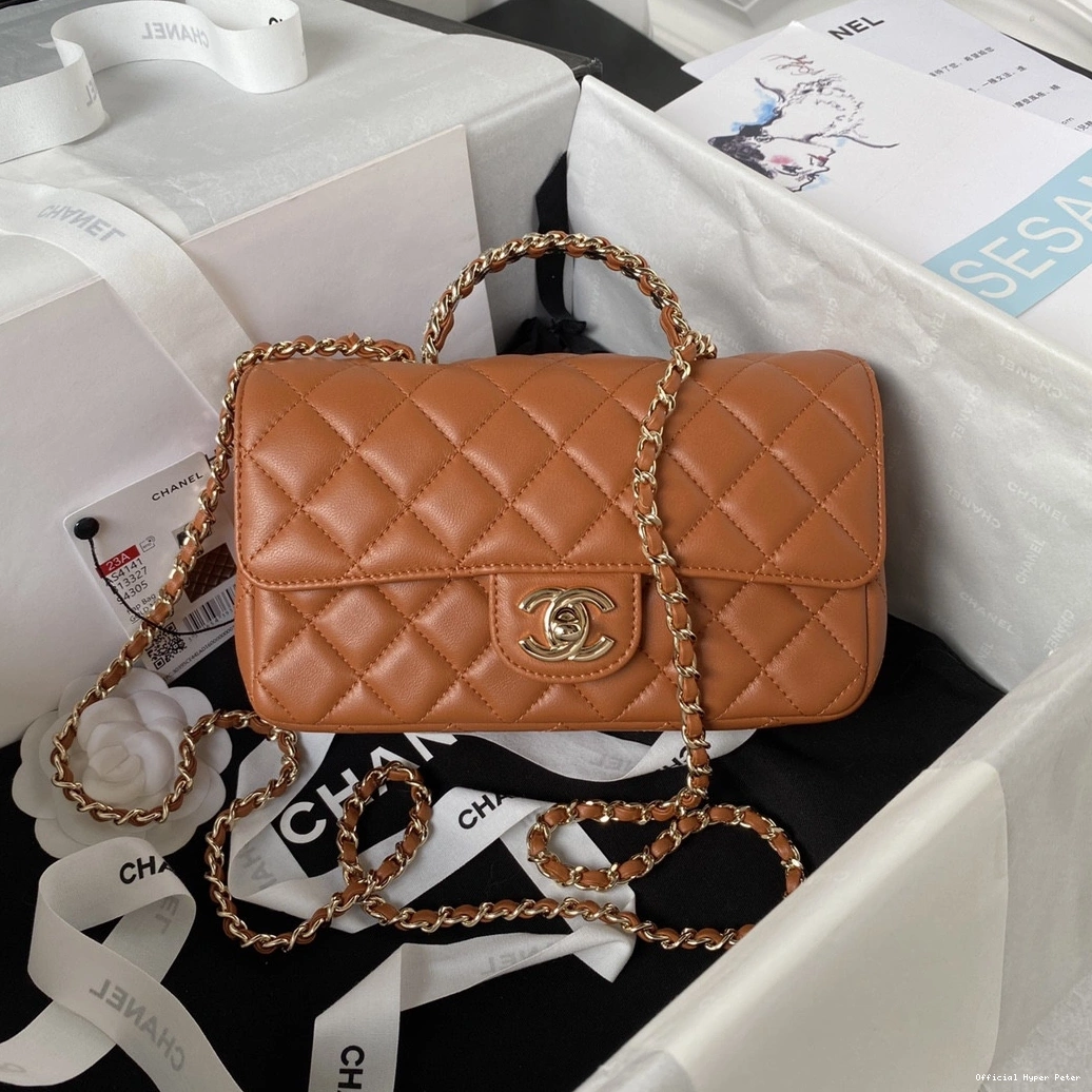 HyperPeter CHANEL FLAP WITH BAG HANDLE-21CM TOP 0723